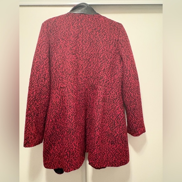 Ricki’s Red Coat with leather detail - Picture 6 of 6